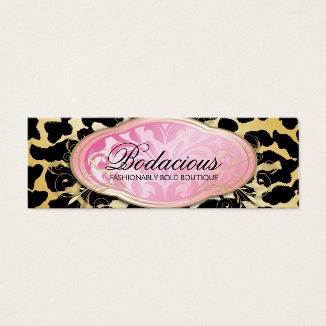 311 Bodacious Boutique Golden Leopard Hang Tag (Frente)
