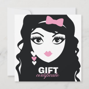 311 Certificado de regalo rosa lúcido de corazón d
