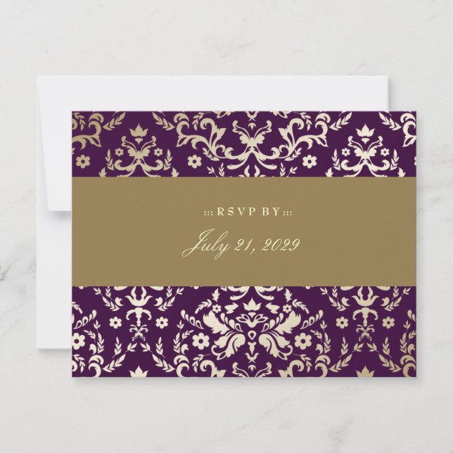 311-Dazzling Damask RSVP Gold Ivory Eggplant (Anverso)