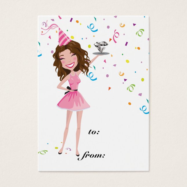 311 Dollface Diamond Birthday Tag (Frente)