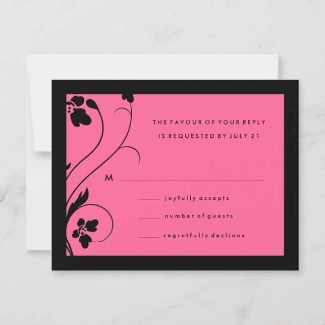 311-Floral High-Rise RSVP | Bebé rosa caliente (Anverso)