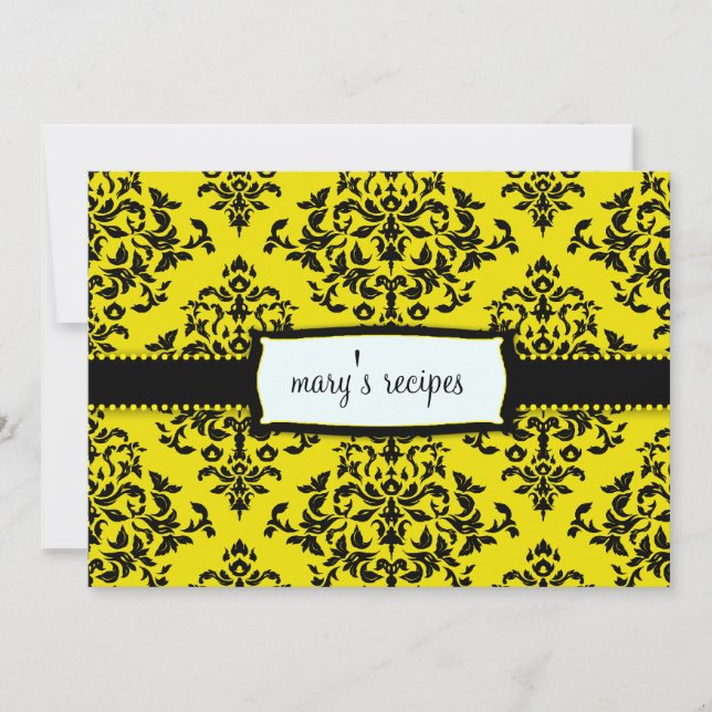 311-Grito en la tarjeta de recetas Pastel - Abeja (Anverso)