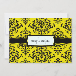 311-Grito en la tarjeta de recetas Pastel - Abeja