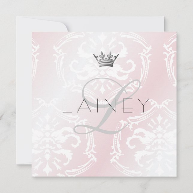 311 Invitación de Fiesta rosa atractivo (Anverso)