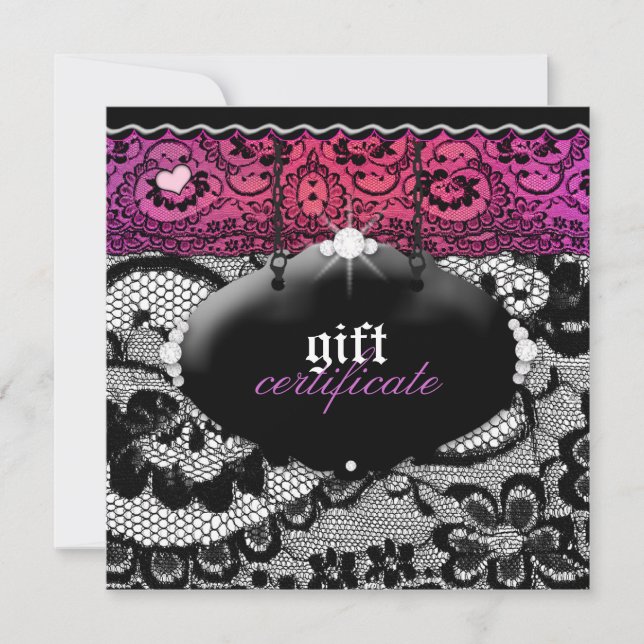 311-Lace De Luxe - Certificado de regalo multicolo (Anverso)