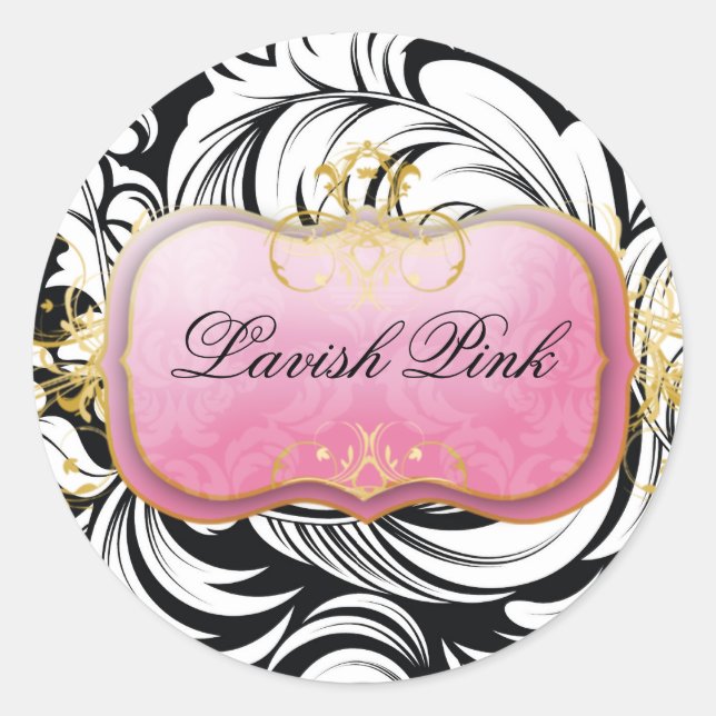 311-Lavish Plate Negro| Pegatinas (Anverso)
