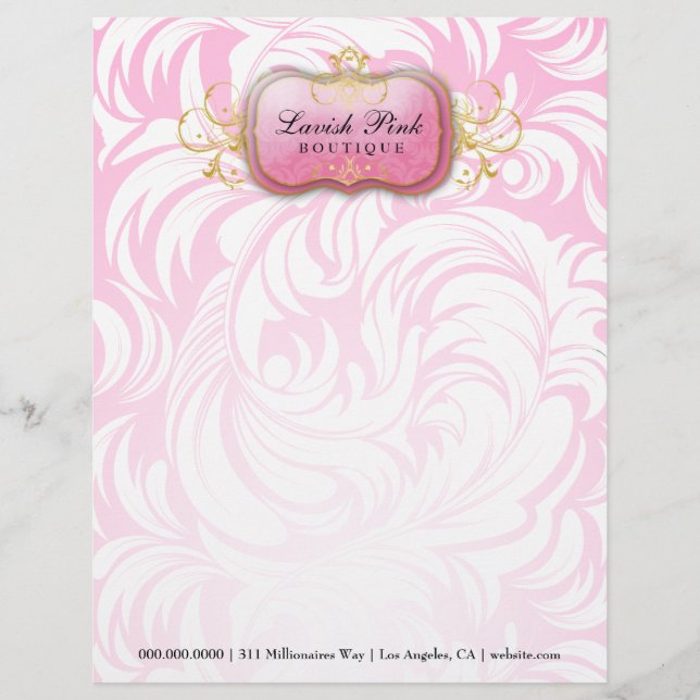 311-Lavish rosa - fondo rosado del papel con (Anverso)