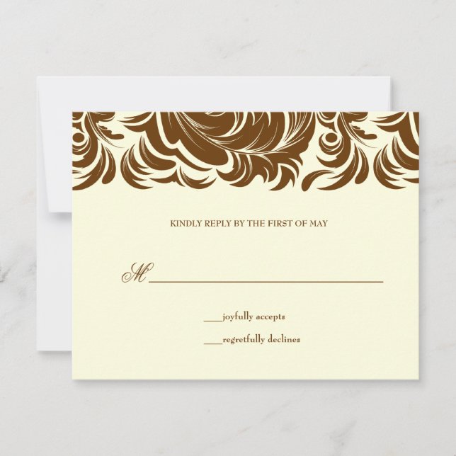 311-Lavishly Lainey Cream & Brown RSVP (Anverso)