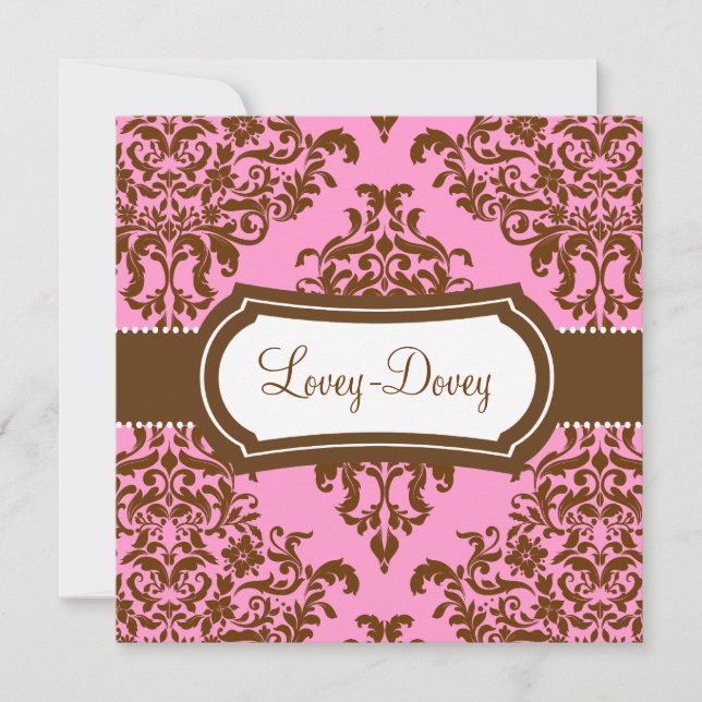 311 Lovey Dovey Damask Certificado de regalo Choco (Anverso)