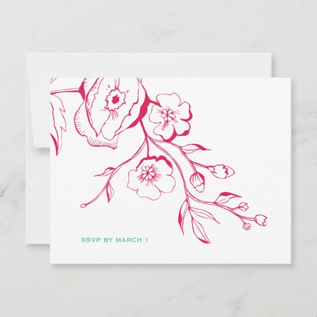 311-Lush Rouge Floral RSVP (Anverso)