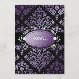 311-Luxuriosamente-Purple Damask Invitación