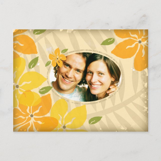 311-NARANJA DE INVITACIÓN DE ESTILO VINTAJE AMARIL (Anverso)