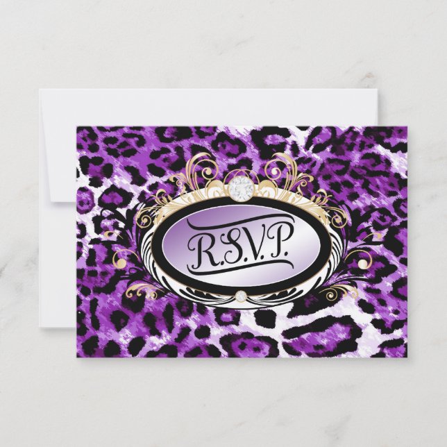 311 Opulent Gold Purple RSVP Leopard Metallic (Anverso)