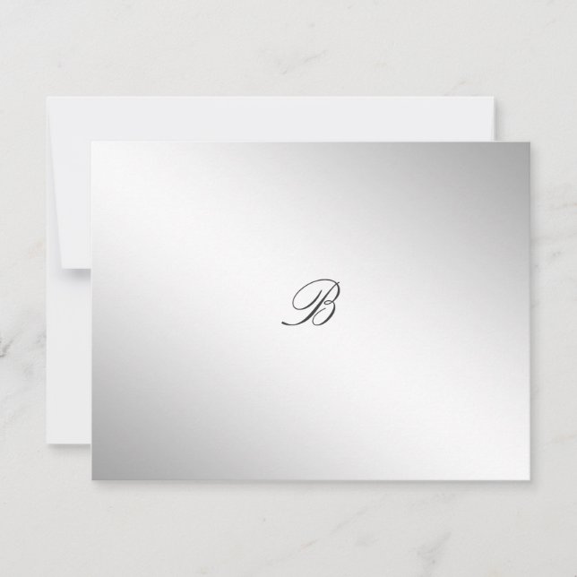 311-plata divina | Tarjeta Eggplant RSVP (Anverso)