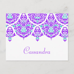 311 Tarjeta De Nombre Mon Cherie Cassandra Plum Aq