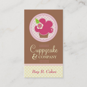 311 TARJETA de VISITA de la FLOR de CUPPYCAKE
