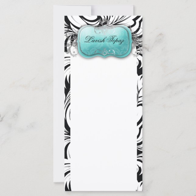 311 Tarjeta para rack Topaz Lavish Black (Anverso)