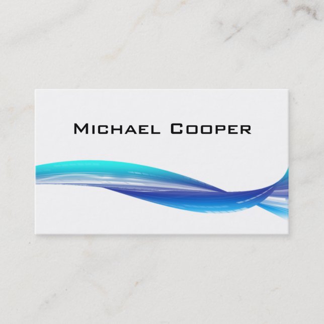 311 Tarjeta profesional de negocios Wave Blue Whit (Anverso)