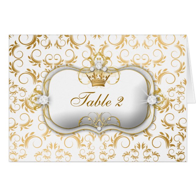 311 tarjetas blancas divinas de oro de la tabla (Anverso (Horizontal))