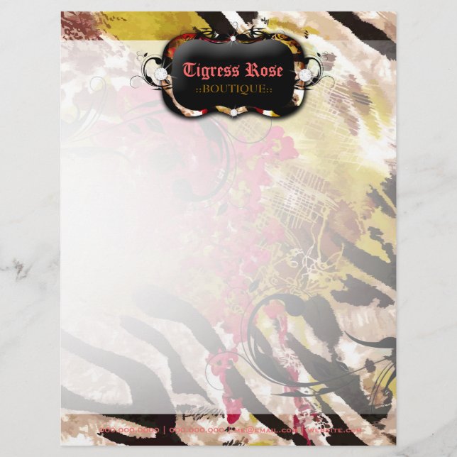 311-Tigress/papel con membrete subió cebra (Anverso)