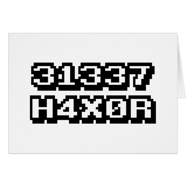 31337 H4X0R (Anverso (Horizontal))
