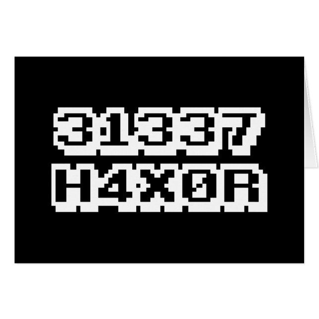 31337 H4X0R (Anverso (Horizontal))