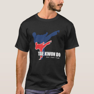 318-1 camiseta oscura del Taekwondo