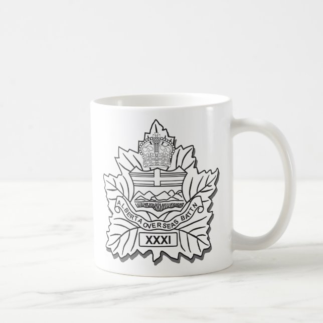 31ro Taza de café del batallón CEF (Derecha)