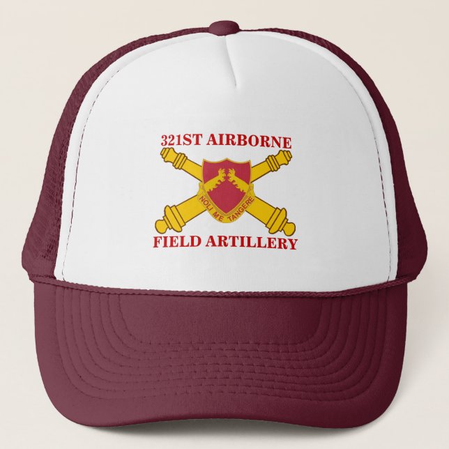 321ST GORRA AEROTRANSPORTADO de la ARTILLERÍA DE (Anverso)