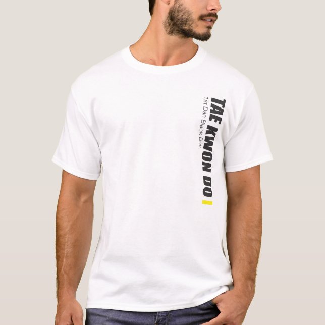 323-1 1ra camisa del Taekwondo de la correa de Dan (Anverso)