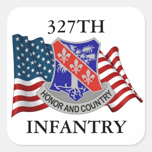 327.º PEGATINA DE INFANTERÍA (Anverso)