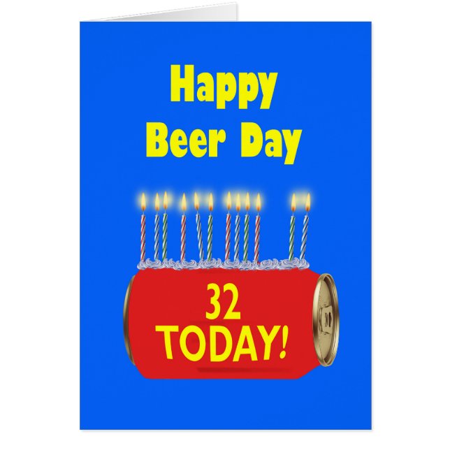 32.º cumpleaños feliz del Día de la Cerveza (Frente)