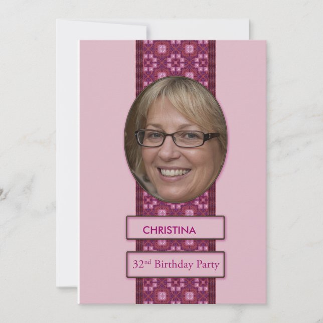 32.º nombre e imagen de la invitación a la fiesta  (Anverso)