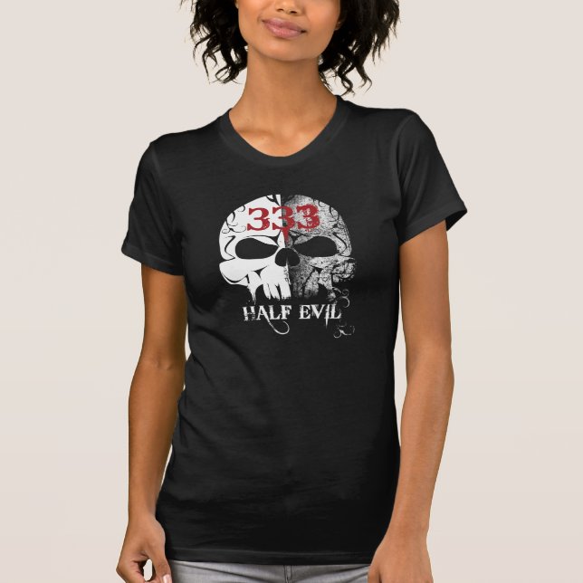 333 Camiseta mitad Malvada (Anverso)