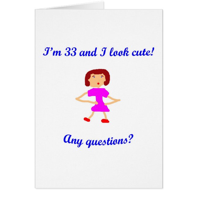 ¡33 soy 33 y parezco lindo! (Frente)