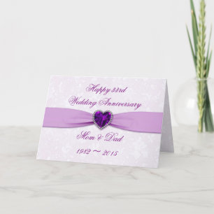 33ro tarjeta de felicitación del aniversario de