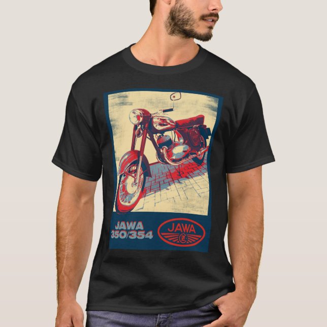 350 JAWA, 354 - 1956 camiseta clásica (Anverso)