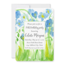 35.ª fiesta de cumpleaños Invitación Flores salvaj