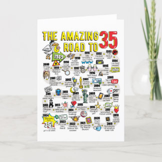 35.ª tarjeta de cumpleaños para él o ella