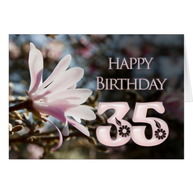 35.º cumpleaños con magnolia (Anverso (Horizontal))