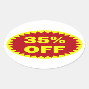 35% De Pegatinas De Venta Al Por Menor
