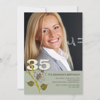 35a Invitación fotográfica por cumpleaños