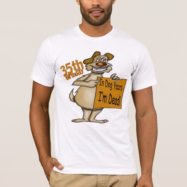 35to Camiseta de los regalos de cumpleaños (Anverso)