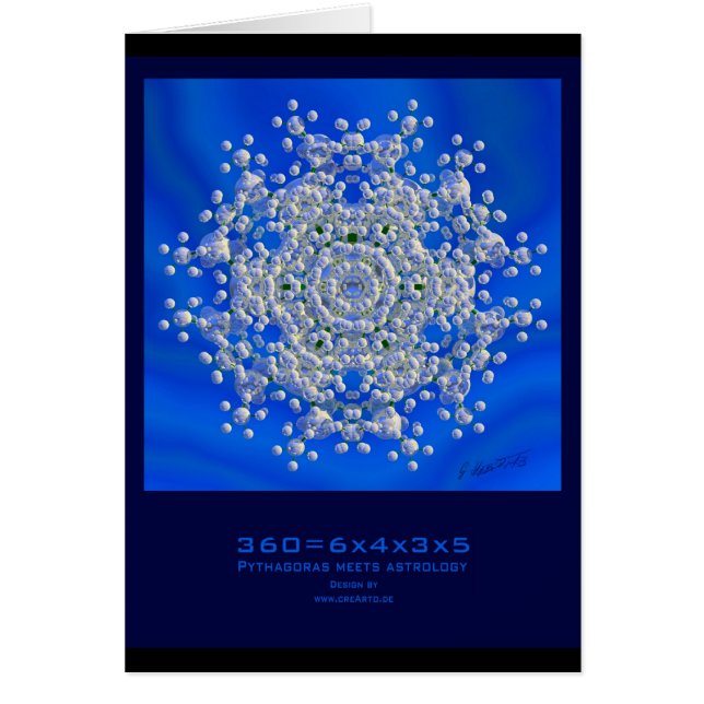 "360=6x4x3x5" - la tarjeta (Frente)