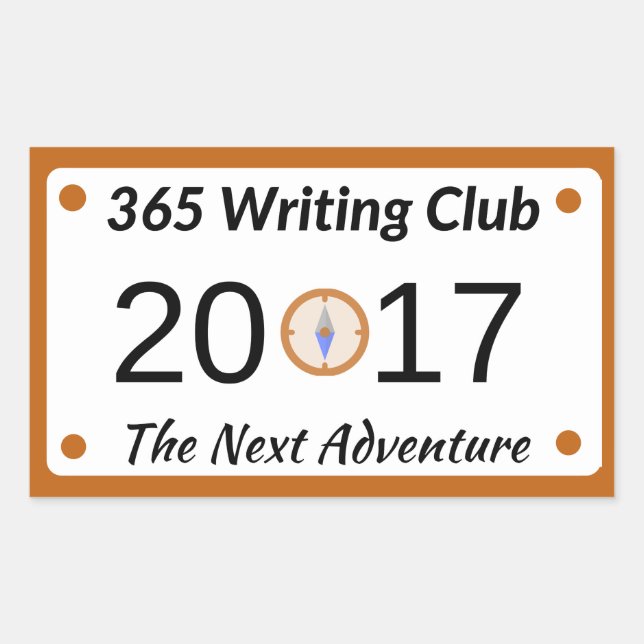 ¡365 Pegatinas del Club de Escritura! (Anverso)