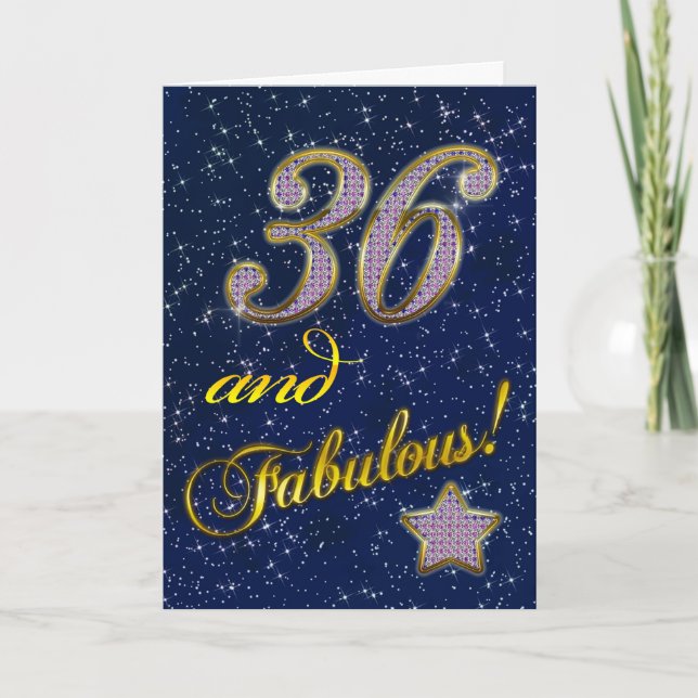 36.ª invitación a la fiesta de cumpleaños (Anverso)