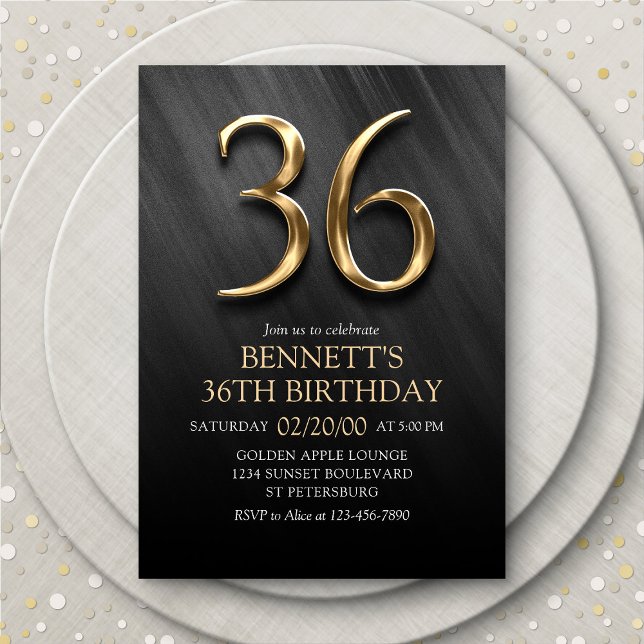 36.ª invitación de cumpleaños (Subido por el creador)