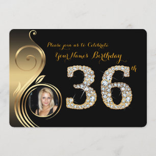 36.ª, Invitación por cumpleaños, Diamante número, 