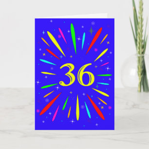 36.ª tarjeta de explosión de cumpleaños