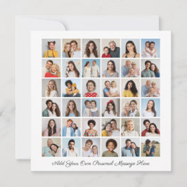 36 Collage de fotos Añadir su propia tarjeta plana